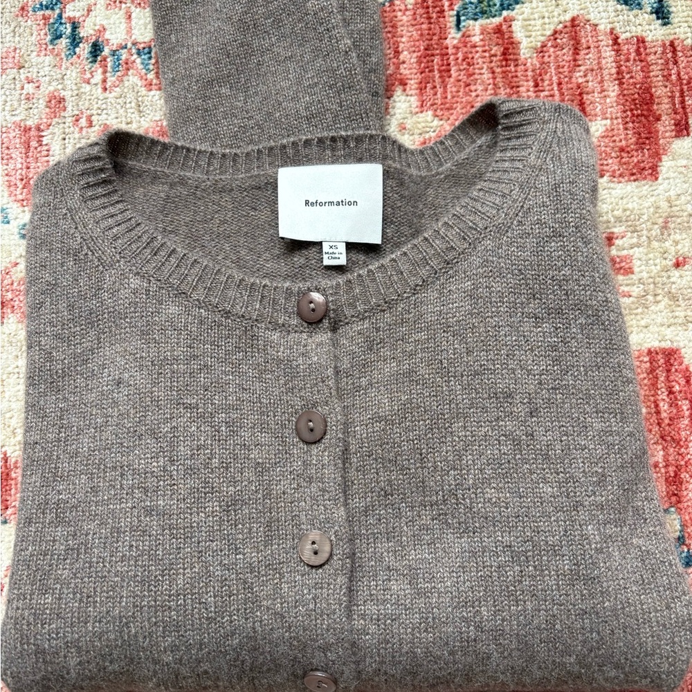 Reformation Brown Women's Cardigan Sweater never worn